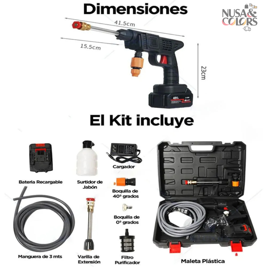 Hidrolavadora Portátil Inalámbrica